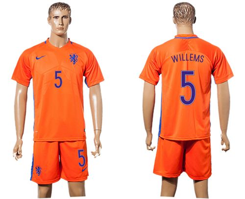 Holland #5 Willems Home Soccer Country Jersey - Click Image to Close